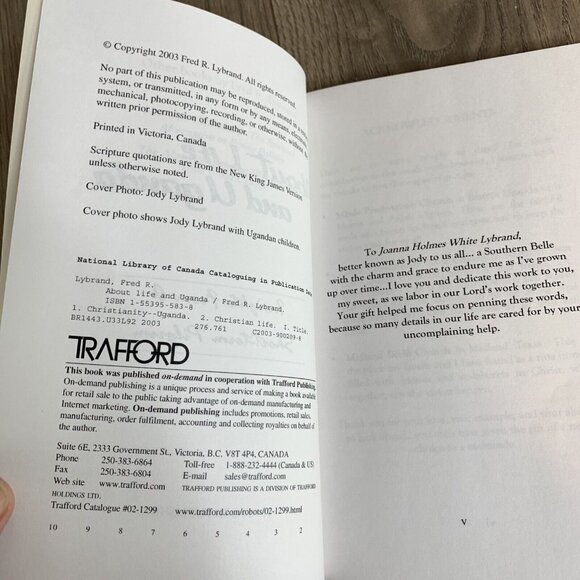 ABOUT LIFE AND UGANDA By Fred Ray Lybrand Paperback 2003 - Picture 8 of 8